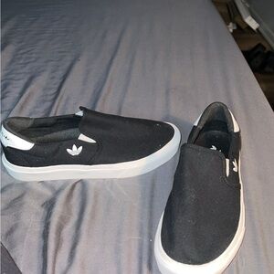 Adidas Black Slip-On Sneakers